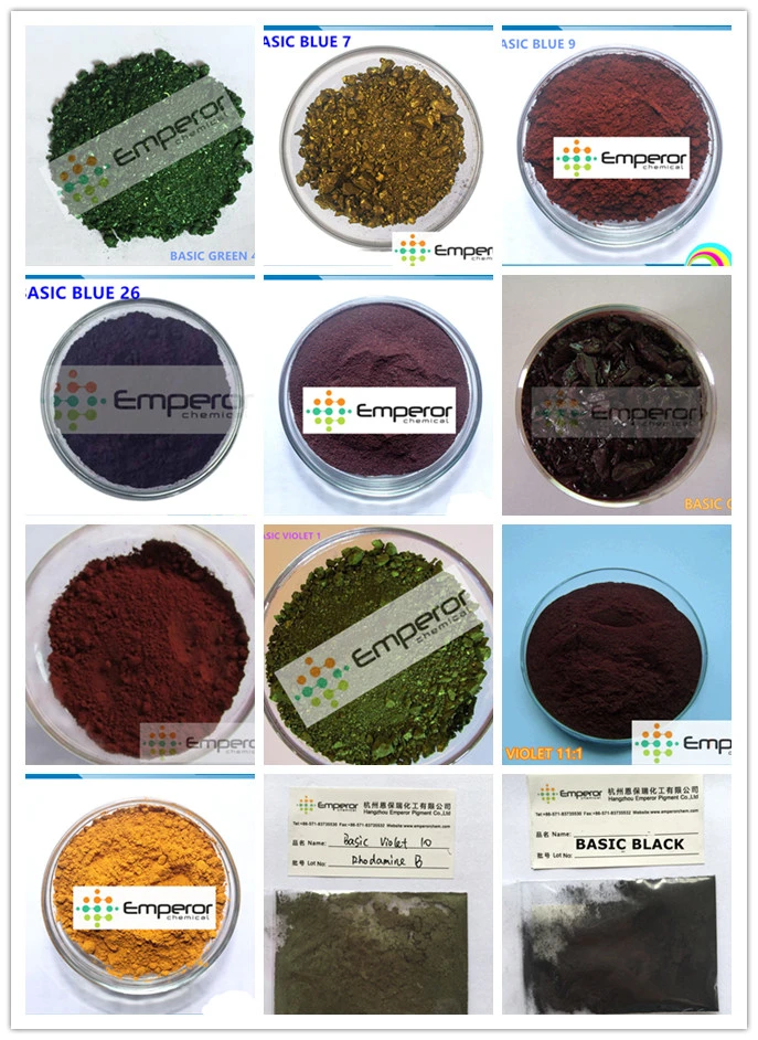 Factory Supply Basic Dye/ Vat Dyes/ Sulphur Dyes for Textile Dye (red, yellow, blue, Black, Violet, Green)